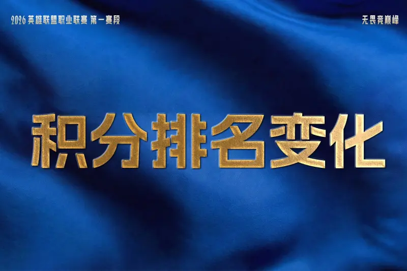 开云体育官网-LPL战队排名变化：AL登峰组第一，BLG第二，WBG/JDG各列三四
